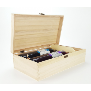 Wooden case for 2 bottles Sample
